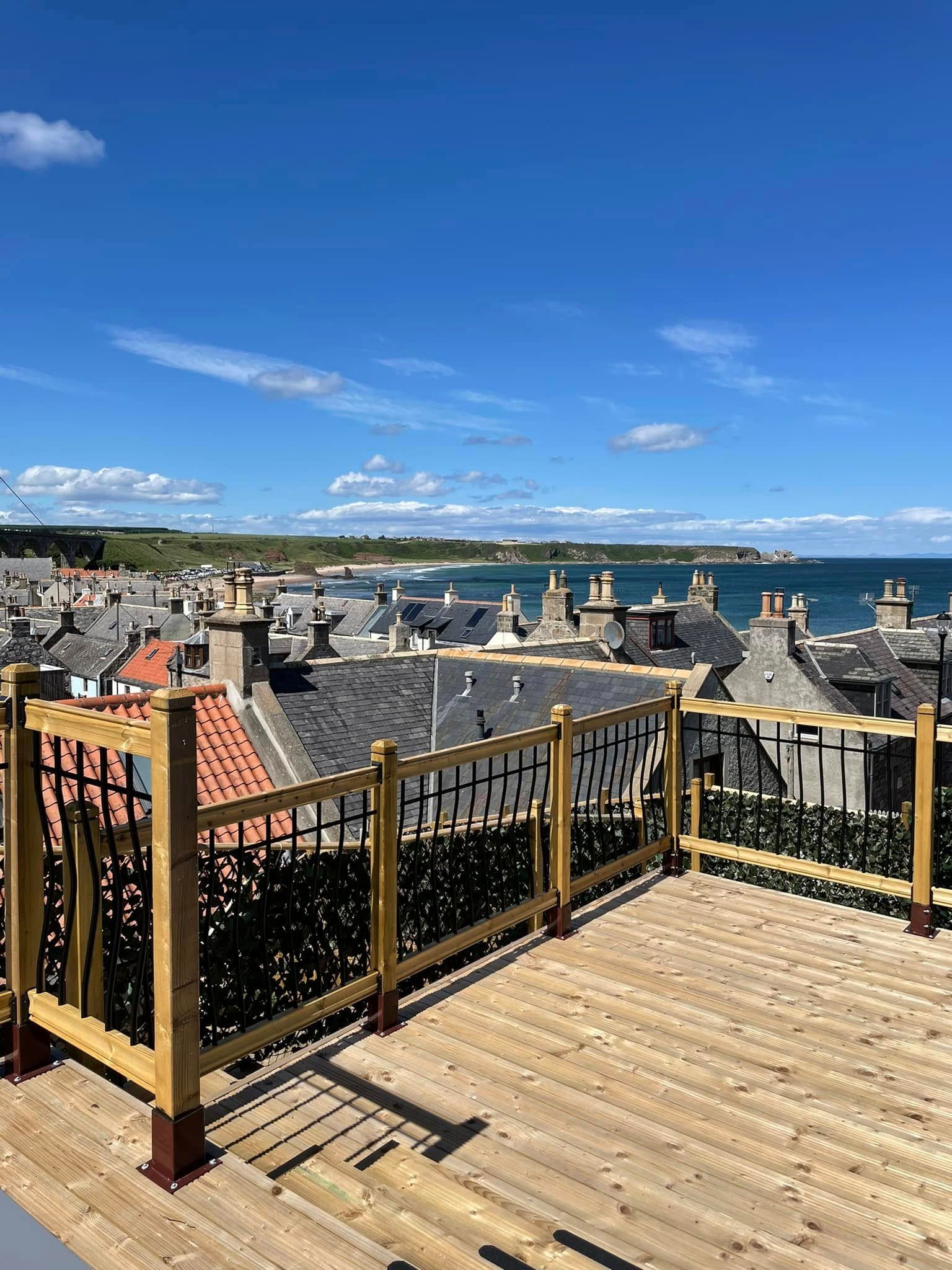 Rooftop decking with Cullen Bay views